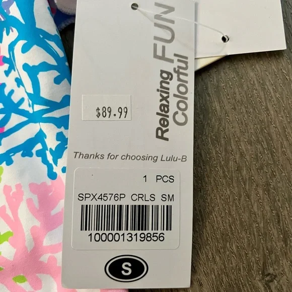 NWT Lulu B Coral Reef Print Shift Dress UPF 50 Plus Size Small new with tags​ - Picture 3 of 12